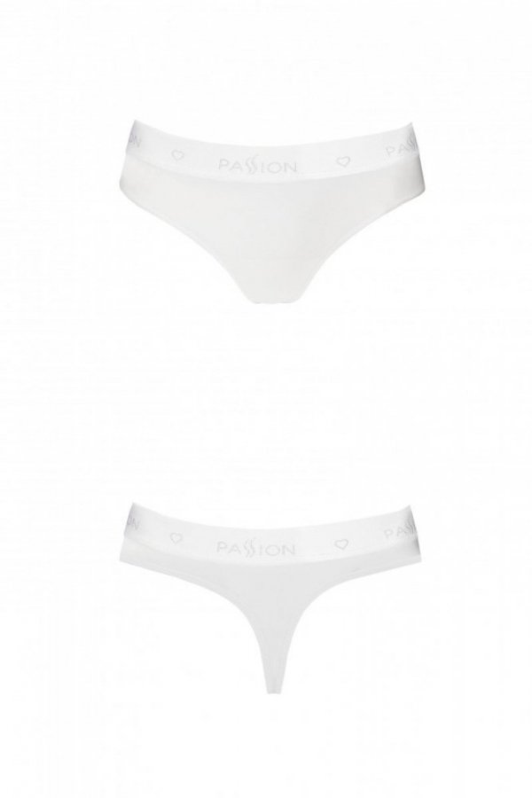 PS005 PANTIES white figi bawełniane