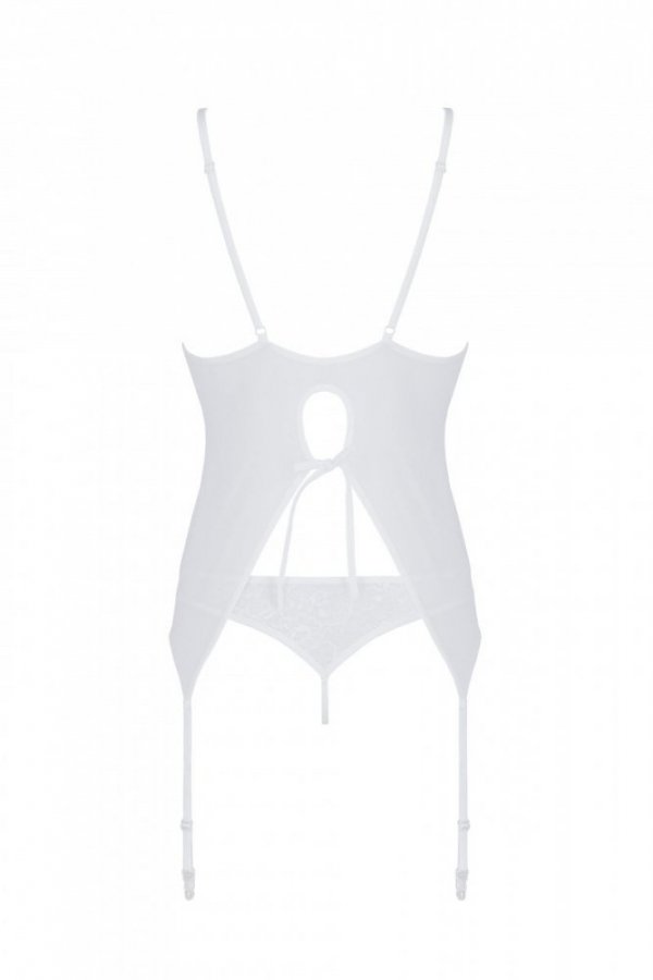 URSULA CORSET Biały koronkowy gorset