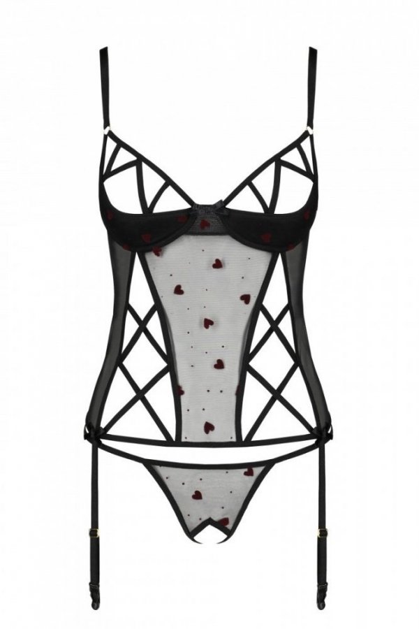 LOVELIA CORSET Czarny gorset