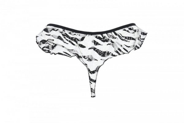 QUAGIA THONG Stringi wzór zebra