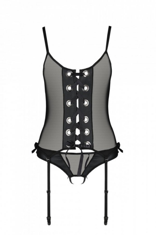NESSY CORSET Czarny gorset