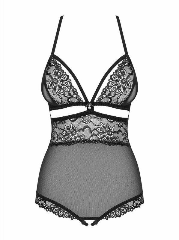 Bielizna-838-TED-1 body otwarte czarne  S/M