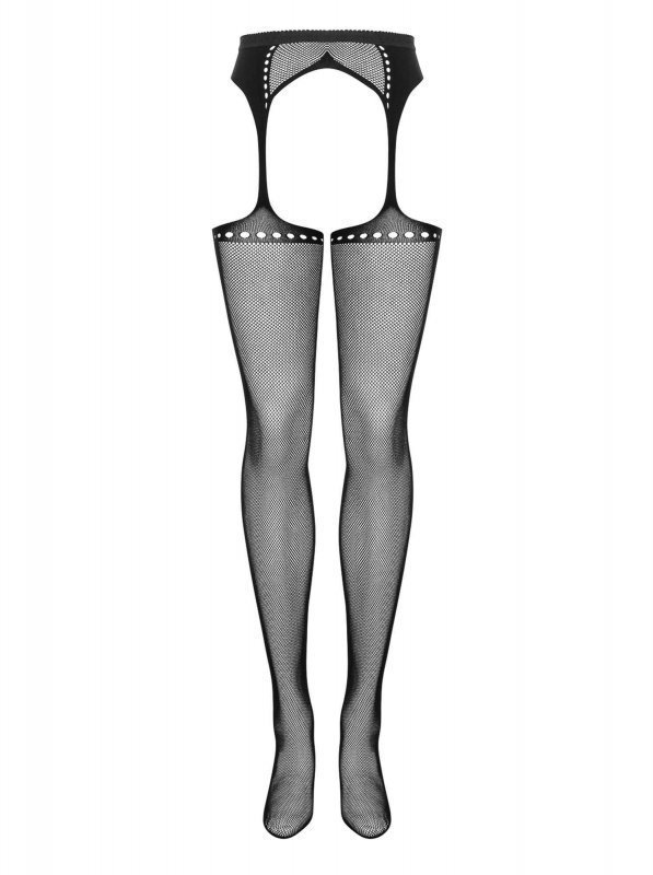 Bielizna-Garter stockings S314 czarny  S/M/L