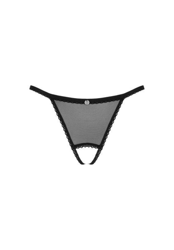 Celia Noir crotchless thong XL/2XL
