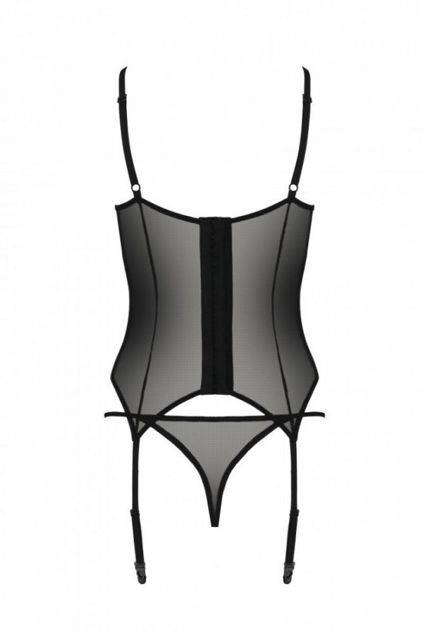 ZINNIA CORSET Czarny gorset