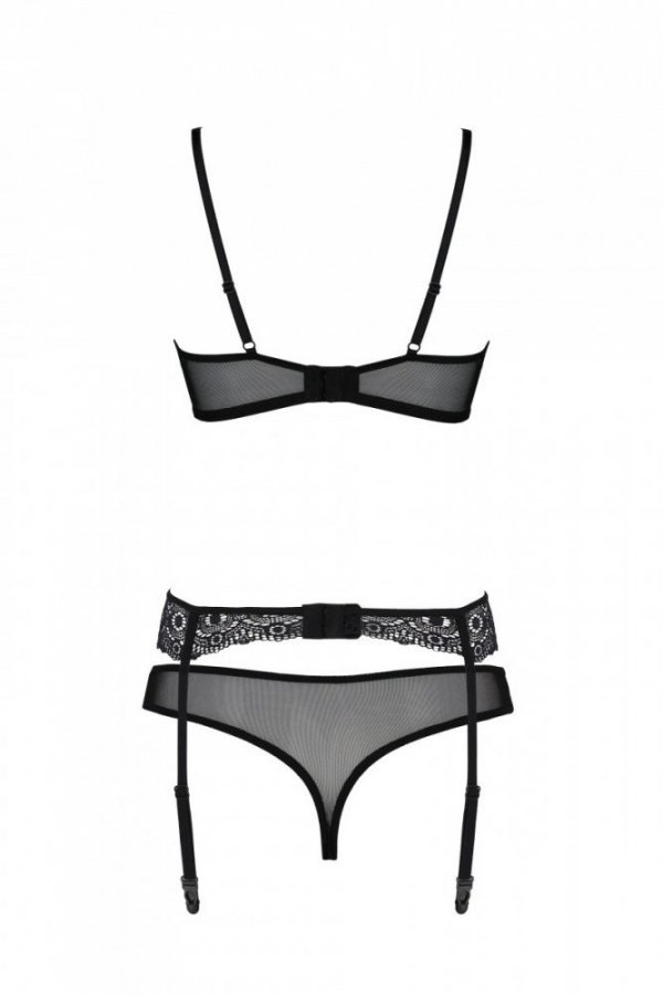 ZINNIA SET Czarny komplet dwuczęściowy