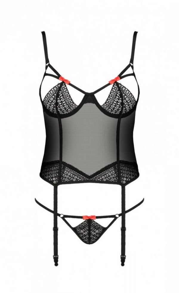 PERDITA CORSET Czarny gorset
