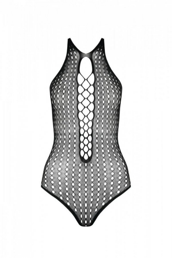 BS088 Bodystocking Czarny