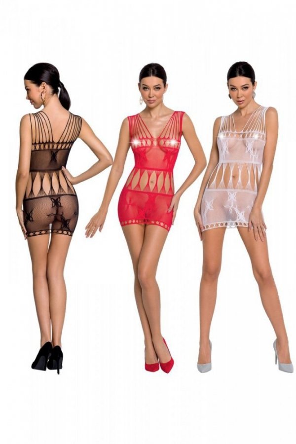 BS090 Bodystocking Czerwony