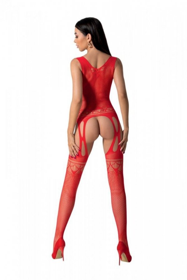 BS099 Bodystocking Czerwony