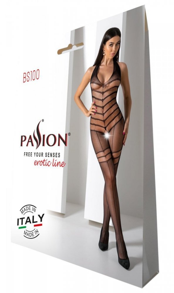BS100 Bodystocking Czarny