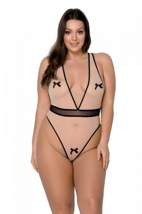 VIENA BODY size plus Beżowe