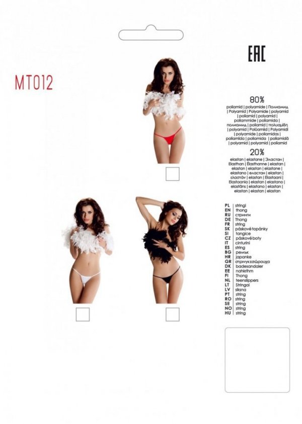 MT012 Czerwone stringi
