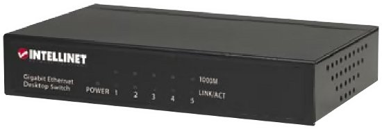 Przełącznik INTELLINET NETWORK SOLUTIONS Ethernet Gigabit Desktop 530378 (5x 10/100/1000 )