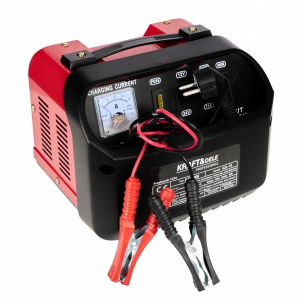 Prostownik samochodowy 12V 24V 20A 200Ah KD1907
