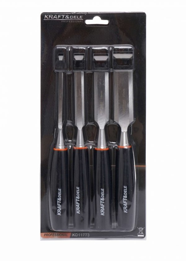 Zestaw dłut stolarskich 4 szt. 6, 12, 19, 25mm KD11773