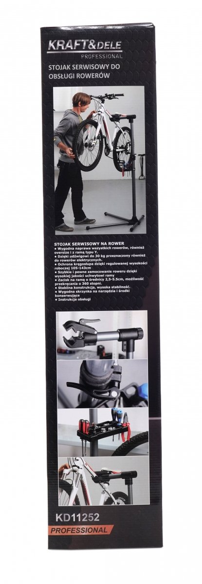 Stojak serwisowy do obsługi rowerów 105 - 143 cm KD11252