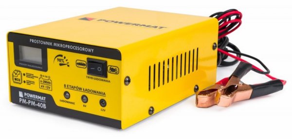 Prostownik mikroprocesorowy akumulatorowy 6/12V PM-PM-40B