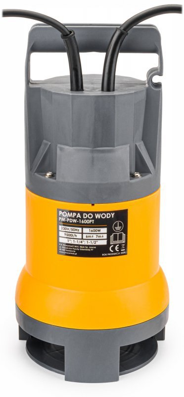 Pompa zatapialna z pływakiem do wody brudnej czystej szamba 1600W PM-PDW-1600PT