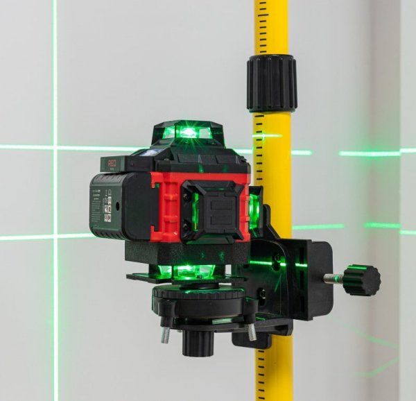 POZIOMICA LASEROWA LASER KRZYŻOWY 4D 360 ZIELONY RTPLK0036