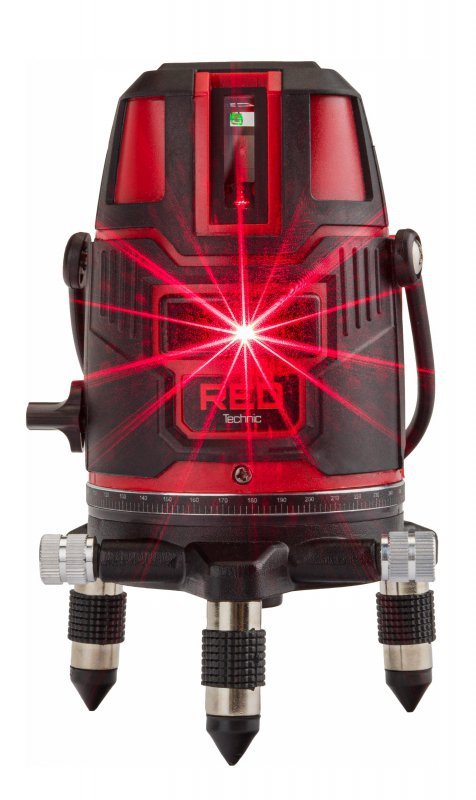 POZIOMICA LASEROWA LASER KRZYŻOWY 360 CZERWONY RTPLK0037