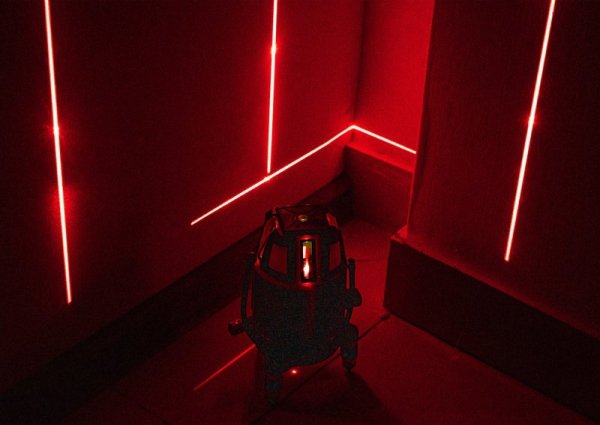 POZIOMICA LASEROWA LASER KRZYŻOWY 360 CZERWONY RTPLK0037