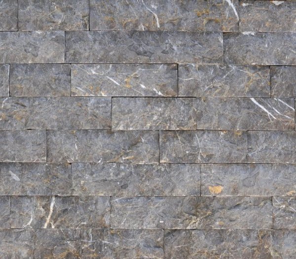 Kamień elewacyjny split pasy z trawertynu Silver Brown gr. 2 cm Piaseczno