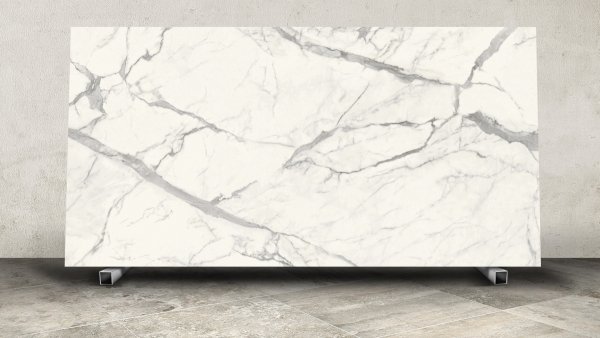 Spiek kwarcowy Statuario Leonardo, wykończenie naturalne, grubość 2 cm