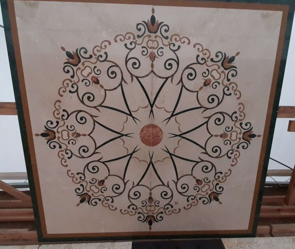 Mozaika kamienna z marmuru, ROZETA 150x150 cm