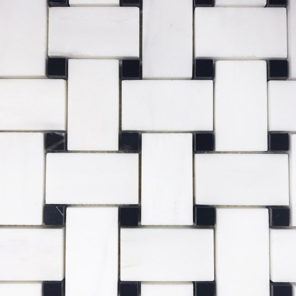  marmur Glacier White &amp; Black Silk