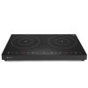 Kuchenka indukcyjna nastawna z panelem dotykowym 2 pola grzewcze Black Line śr. 22 cm 3500 W - Hendi 239414