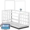 Waga weterynaryjna platformowa inwentarska z klatką dla zwierząt 3000/1 kg 110x240 cm LCD