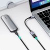 Adapter przejściówka kabla USB-C na USB-A 5Gb/s 15cm czarny