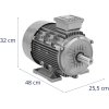 Silnik elektryczny asynchroniczny trójfazowy 2950 obr./min 230/400 V 5.5 kW