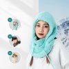 Ciepła kominiarka z futerka zimowa narciarska Arctic Velvet rozmiar M - miętowa