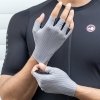 Rękawiczki rowerowe oddychające bez palców rozmiar XXL - szare