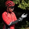 Rękawiczki rowerowe ocieplane długie rozmiar XL - czarno-szare