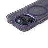 Etui ochronne na Samsung Galaxy S24 FE Glitter Case MagSafe - fioletowe z brokatem