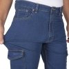 Spodnie robocze elastyczne jeans-duże rozmiary-kolor niebieski-od FIRI : Nazwa własna koloru - Niebieski, Rozmiar - 46