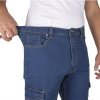 Spodnie robocze elastyczne jeans-duże rozmiary-kolor niebieski-od FIRI : Nazwa własna koloru - Niebieski, Rozmiar - 48