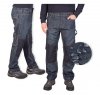 Spodnie robocze jeans męskie z wzmocnieniami -100% bawełna-FIRI : Rozmiar - W30-L32