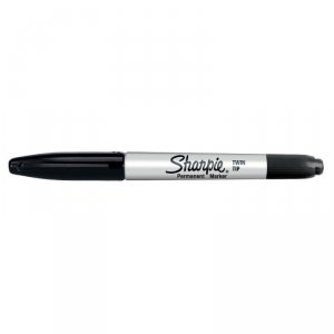 MARKER SHARPIE TWIN TIP CZARNY
