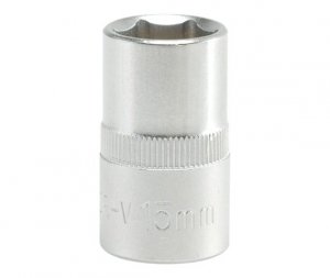 NASADKA KRÓTKA 6-KĄTNA CHROMOWANA 1/2'' 15MM