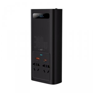 Samochodowa przetwornica napięcia prądu 12V - 220V IGBT 300W (wtyczka CN/EU) czarny