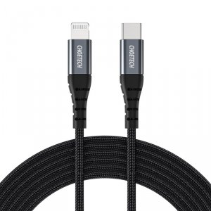 Kabel przewód do iPhone USB-C - Lightning 480Mb/s 3A 1.2m - czarny