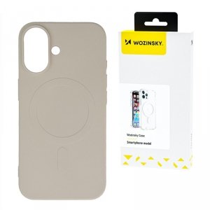 Etui pokrowiec na Samsung Galaxy S24 FE Liquid Silicone Case MagSafe - beżowe