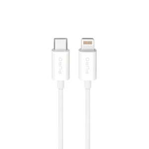 Kabel przewód USB-C - iPhone Lightning TPE 20W 2m - biały