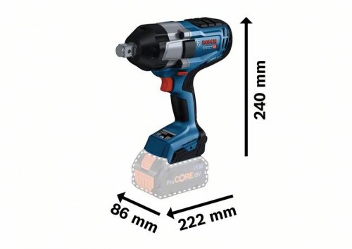 KLUCZ UDAROWY AKUMULATOROWY 3/4&#039;&#039; GDS 18V-1050H 2*5.0AH
