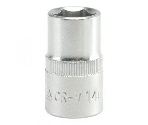 NASADKA KRÓTKA 6-KĄTNA CHROMOWANA 1/2&#039;&#039; 14MM