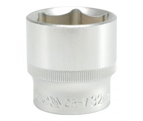 NASADKA KRÓTKA 6-KĄTNA CHROMOWANA 1/2&#039;&#039; 32MM